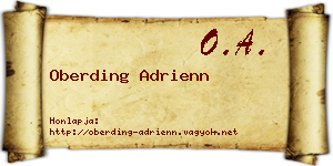 Oberding Adrienn névjegykártya