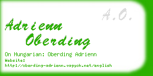 adrienn oberding business card